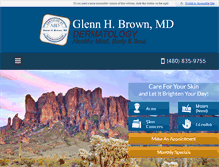 Tablet Screenshot of browndermatology.com